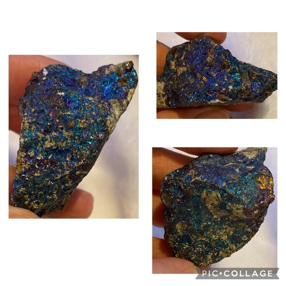 5 pieces of Peacock Ore, varying sizes and shapes. - Picture 8 of 15